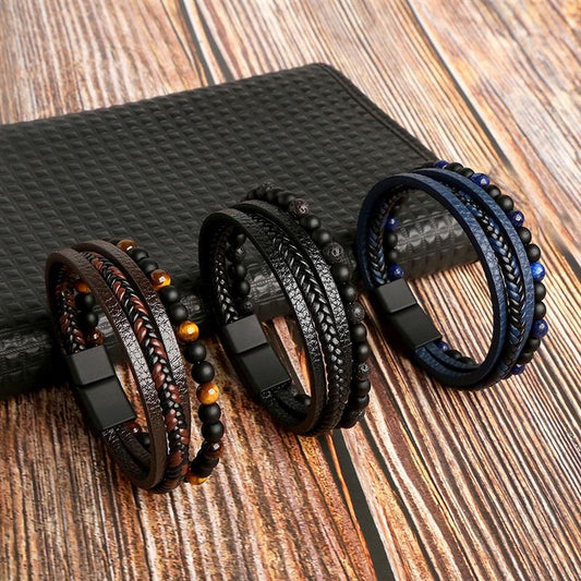 Dilaro® l Trendy luxe lederen armband